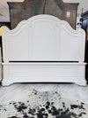 King bed w/wood rails