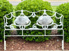 Antique queen size iron headboard w/rails