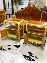 Vintage French Provincial nightstand pair (2)