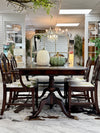 Duncan Phyfe table w/leaf & 4 chairs