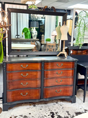 Vintage Mahogany two-tone dresser