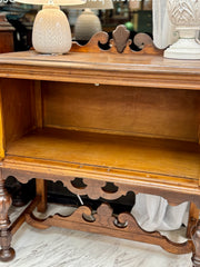 Vintage carved wood server