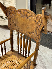 Vintage cane bottom highchair ￼