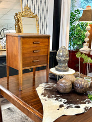 Vintage petite MCM walnut cabinet