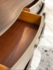 Vintage bow front dresser