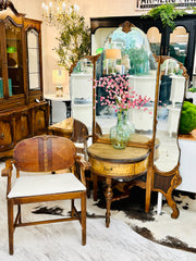 Antique French vanity & stool