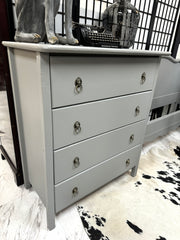 Gray chest of drawers