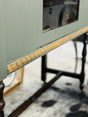 Vintage China cabinet on casters