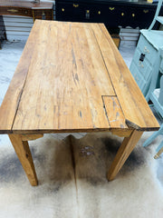 Primitive style plank table