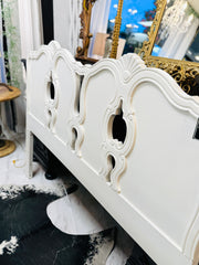 French Provincial Headboard w/rails