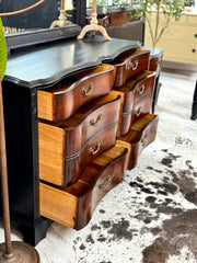 Vintage Mahogany two-tone dresser