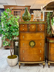 Vintage French bedroom set on casters ￼