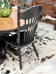 Vintage pedestal table w/leaf & 4 chairs