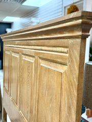 Queen size panel bed w/rails