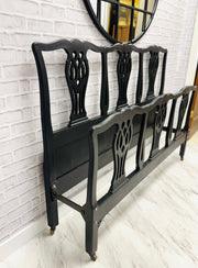 French Provincial full bed w/rails