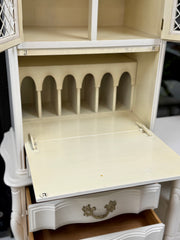 Slender vintage  French Provincial secretary ￼