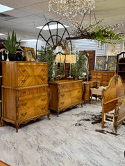 French Louis XV Full bedroom set w/rails
