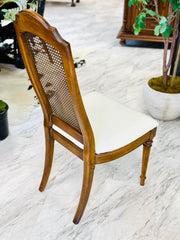 Vintage Secretary desk w/cane-back chair
