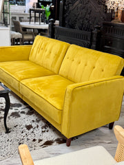 MCM Style yellow sofa