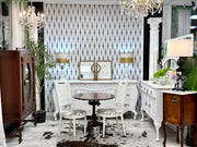 Antique marble top cabinet