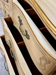 French Provincial 9-drawer dresser w/ mirror