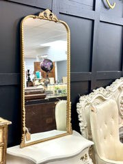 Antique style arch mirror