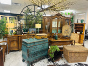 Turquoise Bombay style French Cabinet