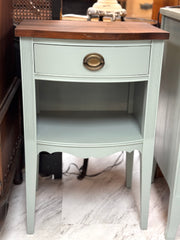 Vintage blue nightstand