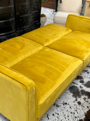 MCM Style yellow sofa