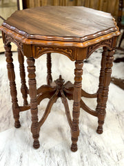 Vintage octagon side table