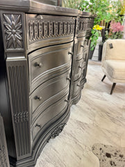Curved X-tall dresser w/mirror