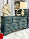 Long midnight blue dresser