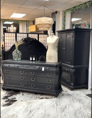 Bombay 2-pc. Black armoire