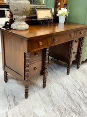 Vintage spindle vanity