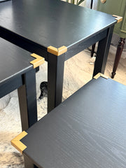 Trio of parsons side tables (3)
