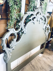 French Provincial queen/full headboard w/rails