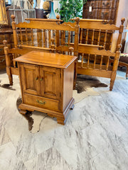 Pair of a vintage twin beds w/rails