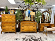 Vintage French Provincial high boy chest ￼