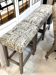 Set of (3) saddleback counter height barstools ￼