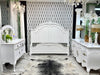 King size bed w/wood rails