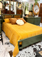 Mid century modern full bed w/rails