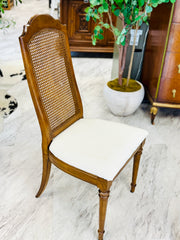 Vintage Secretary desk w/cane-back chair