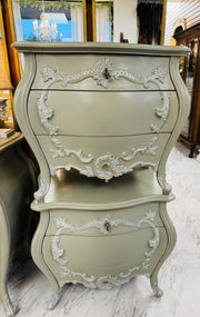 French Provincial nightstand pair (2)