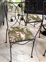 Set of (4) metal chairs