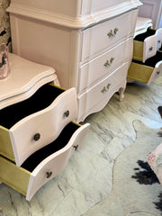 Vintage Provincial nightstand pair (2)