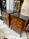 Pair of wooden nightstands (2)