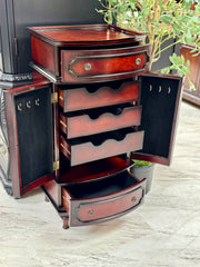 Vintage-style jewelry armoire ￼