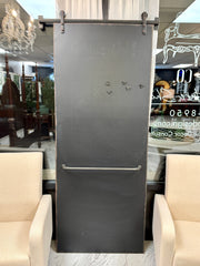 Austin’s iron chalkboard door