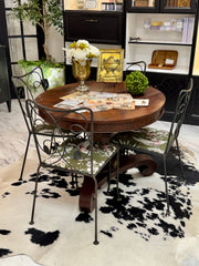 Set of (4) metal chairs