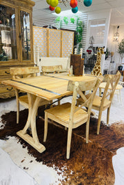 Foldable dining table & 4 chairs